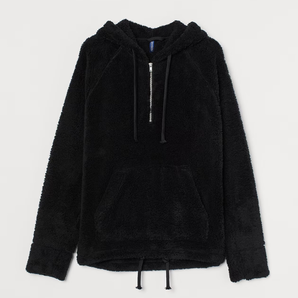 H&M Faux Fur Hoodie